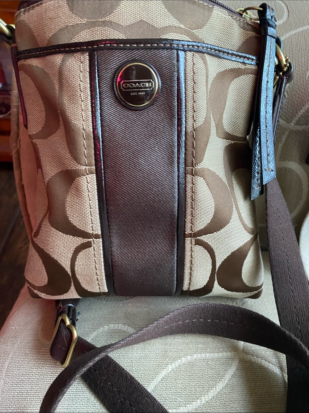 Coach Monogram Swing Back